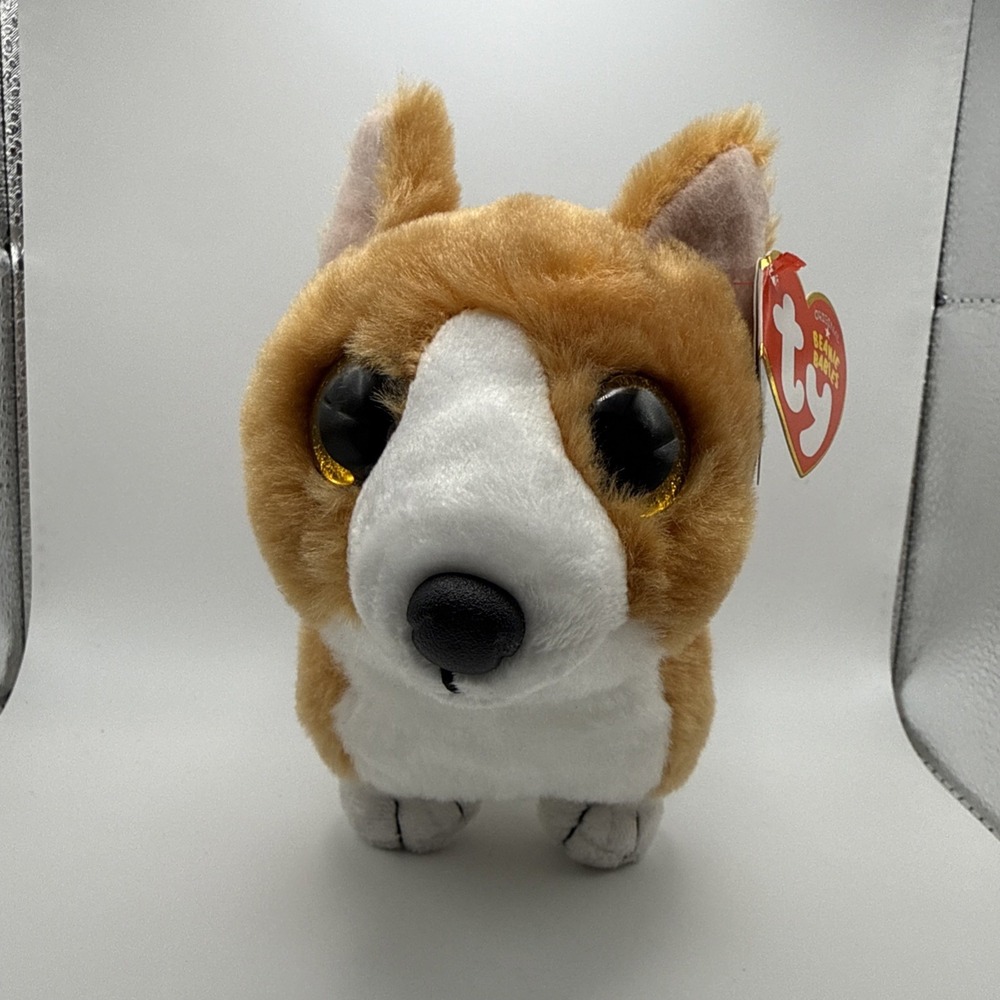 Ty Beanie Baby Colin the Corgi Plush NWT – June 26 Birthday VelveTy